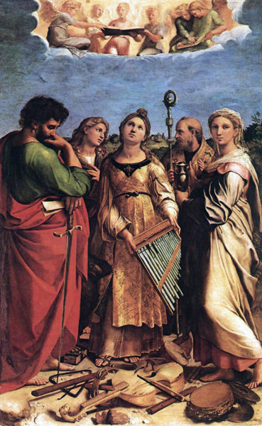 Raffaello, Estasi di Santa Cecilia, 1516